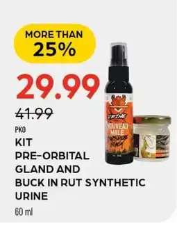 Pronature KIT DRE-ORBITAL GLAND AND BUCK IN PUT SYNTHETIC URINE offer