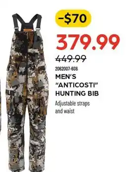 Pronature MEN'S ANTICOSTI HUNTING BIB offer