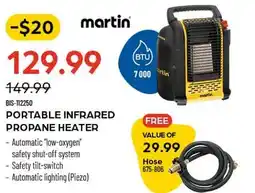 Pronature PORTABLE INFRARED FREE PROPANE HEATER offer