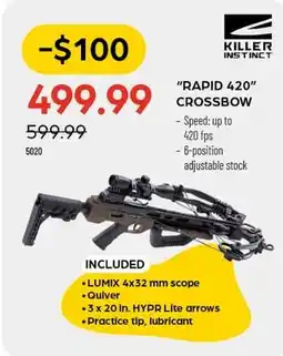 Pronature RAPID 420 CROSSBOW offer