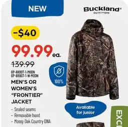 Pronature MEN'S OR WOMEN'S FRONTIER JACKET offer