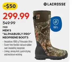Pronature 100% MEN'S ALPHABURLY PRO NEOPRENE BOOTS offer