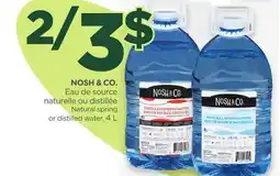 Proxim NOSH & CO Natural Spring or Distilled water offer