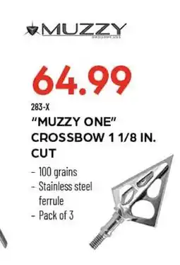Pronature MUZZY ONE CROSSBOW 1 1/8 IN. CUT offer