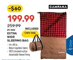 Pronature EXTRA WIDE SLEEPING BAG offer