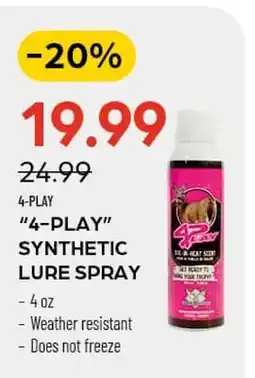 Pronature 4-PLAY SYNTHETIC LURE SPRAY offer