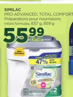 Proxim SIMILAC PRO ADVANCED, TOTAL COMFORT Infant formulas offer