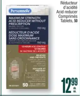 Jean Coutu PERSONNELLE Acid reducer Tablets offer