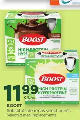 Proxim BOOST Selected meal replacements offer