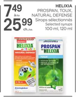 Proxim HELIXIA PROSPAN, TOUX, NATURAL DEFENSE Selected syrups offer