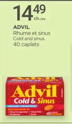 Proxim ADVIL Cold and sinus offer