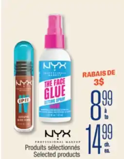 Jean Coutu NYX Selected products offer