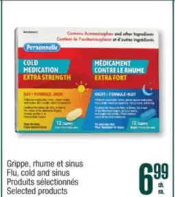 Jean Coutu PERSONNELLE Flu, cold and sinus Selected products offer