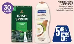 Jean Coutu IRISH SPRING, SOFTSOAP Selected body washes offer