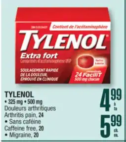 Jean Coutu TYLENOL Arthritis pain offer
