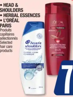 Jean Coutu HEAD & SHOULDERS HERBAL ESSENCES L'ORÉAL PARIS Selected hair care products offer