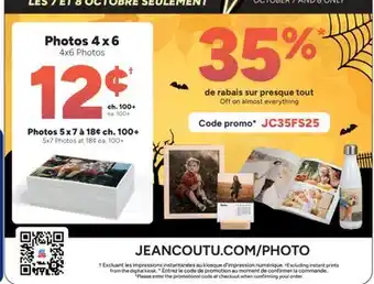 Jean Coutu 4x6 Photos offer