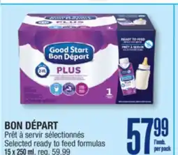 Jean Coutu BON DÉPART Selected ready to feed formulas offer