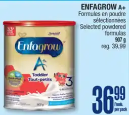 Jean Coutu ENFAGROW A+ Selected powdered formulas offer