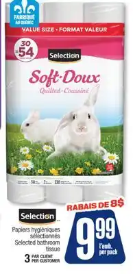 Jean Coutu SELECTION Selected bathroom tissue offer