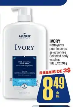 Jean Coutu IVORY Selected body washes offer