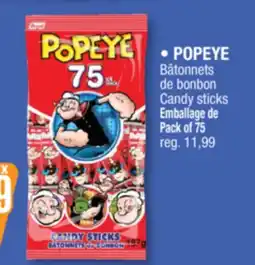 Jean Coutu POPEYE Candy sticks offer