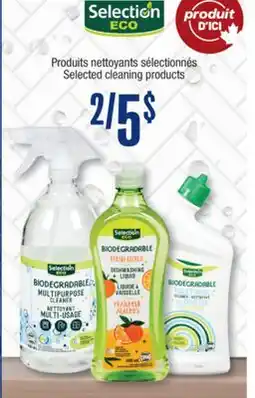 Jean Coutu SELECTION ECO Selected cleaning products offer