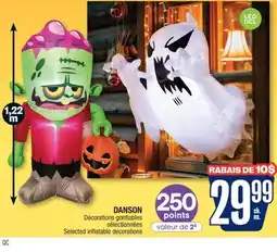 Jean Coutu DANSON Selected inflatable decorations offer