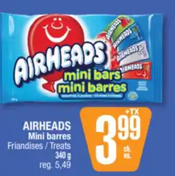 Jean Coutu AIRHEADS Mini barres Treats offer