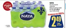 Jean Coutu NAYA Natural spring water offer