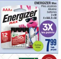 Jean Coutu ENERGIZER Max Alkaline batteries offer