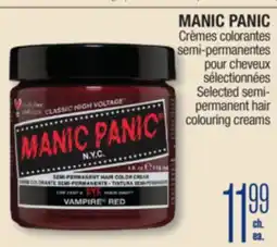 Jean Coutu MANIC PANIC Selected semi- permanent hair colouring creams offer