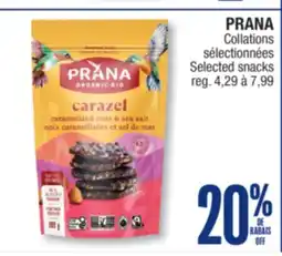 Jean Coutu PRANA Selected snacks offer