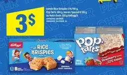 Maxi Kellogg's Rice Krispies, Pop Tarts, Special K bars, Nutri-Grain offer