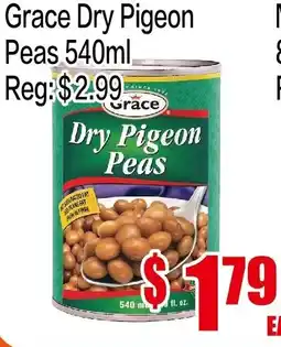 Fusion Supermarket Grace Dry Pigeon Peas 540ml offer