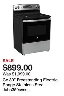Wayfair Ge 30 Freestanding Electric Range Stainless Steel - Jcbs350svss JCBS350SVSS offer
