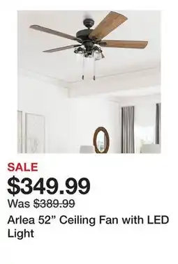 Wayfair Arlea 52 Ceiling Fan with LED Light offer