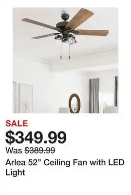 Wayfair Arlea 52 Ceiling Fan with LED Light offer