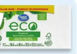 Walmart Great Value Eco napkins 500s offer