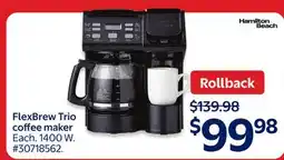 Walmart FlexBrew Trio coffee maker offer