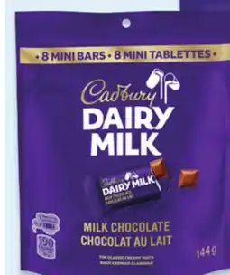 Walmart CADBURY DAIRY MILK mini bars 8-pack offer