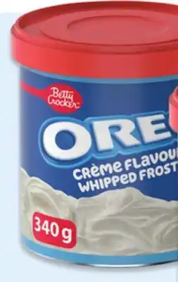 Walmart Betty Crocker Oreo creme flavoured whipped frosting 340 g offer