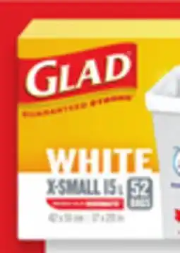 Walmart Glad white kitchen garbage bags offer