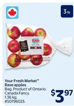 Walmart Your Fresh Market Rave apples offer