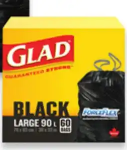 Walmart Glad Black outdoor garbage bags offer