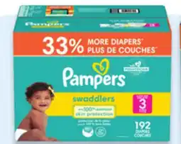 Walmart Pampers Swaddlers ultra value pack diapers offer