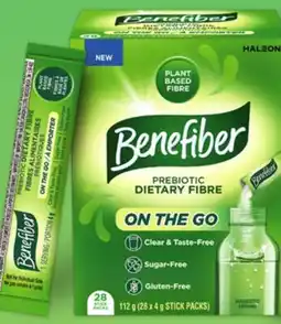 Walmart Benefiber prebiotic dietary fibre stick packs 28 x 4 g offer