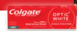 Walmart Colgate Optic White 90 mL toothpaste offer