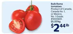 Walmart Bulk Roma tomatoes offer