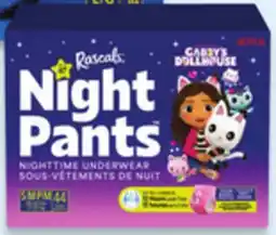 Walmart Rascals girl's Night Pants nighttime underwear offer